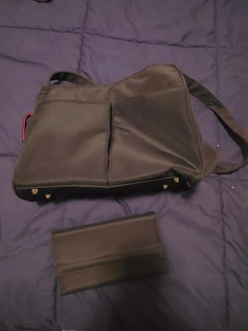 Skip Hop Duo Signature Messenger Bag with Matching Wallet